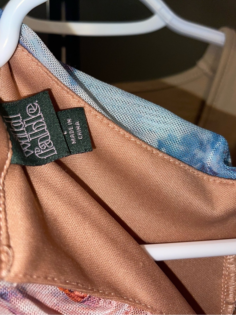 wild fable Peach and Blue Tie-Dye Women’s Dress